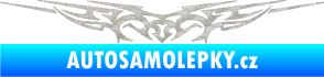 Samolepka Tetování 015 3D karbon stříbrný