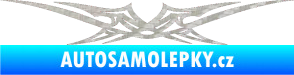 Samolepka Tetování 016 3D karbon stříbrný