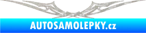 Samolepka Tetování 017 3D karbon stříbrný