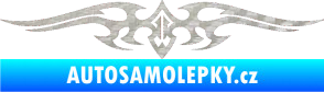 Samolepka Tetování 018 3D karbon stříbrný