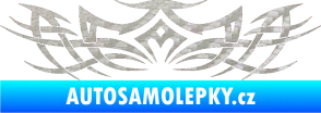 Samolepka Tetování 027 3D karbon stříbrný