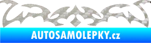 Samolepka Tetování 049 3D karbon stříbrný