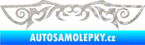 Samolepka Tetování 054 3D karbon stříbrný