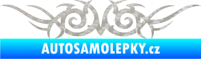 Samolepka Tetování 058 3D karbon stříbrný