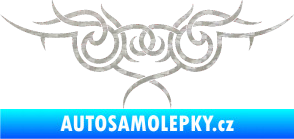 Samolepka Tetování 059 3D karbon stříbrný