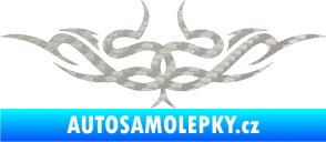 Samolepka Tetování 061 3D karbon stříbrný