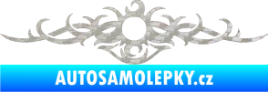 Samolepka Tetování 071 3D karbon stříbrný
