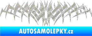 Samolepka Tetování 075 3D karbon stříbrný