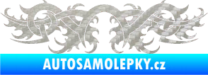 Samolepka Tetování 079 3D karbon stříbrný