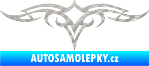 Samolepka Tetování 081 3D karbon stříbrný