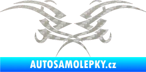 Samolepka Tetování 082 3D karbon stříbrný