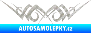 Samolepka Tetování 084 3D karbon stříbrný