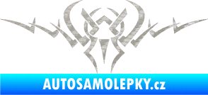 Samolepka Tetování 088 3D karbon stříbrný