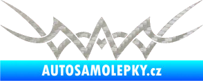 Samolepka Tetování 093 3D karbon stříbrný