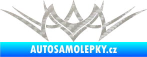 Samolepka Tetování 094 3D karbon stříbrný