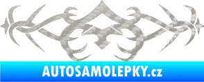 Samolepka Tetování 099 3D karbon stříbrný