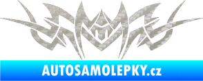 Samolepka Tetování 101 3D karbon stříbrný