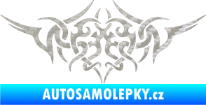 Samolepka Tetování 112 3D karbon stříbrný
