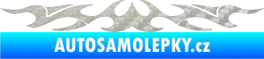 Samolepka Tetování 131 3D karbon stříbrný