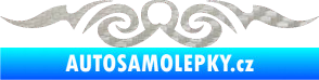 Samolepka Tetování 133 3D karbon stříbrný