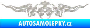 Samolepka Tetování 142 3D karbon stříbrný