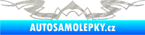 Samolepka Tetování 145 3D karbon stříbrný