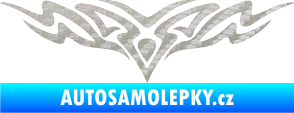 Samolepka Tetování 149 3D karbon stříbrný