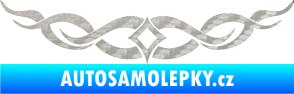 Samolepka Tetování 179 3D karbon stříbrný
