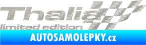 Samolepka Thalia limited edition pravá 3D karbon stříbrný