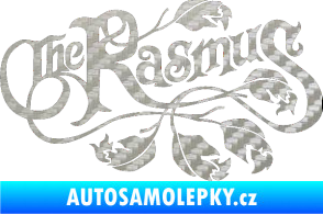 Samolepka The Rasmus 3D karbon stříbrný