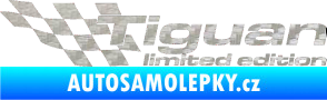 Samolepka Tiguan limited edition levá 3D karbon stříbrný