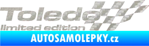 Samolepka Toledo limited edition pravá 3D karbon stříbrný