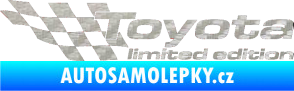 Samolepka Toyota limited edition levá 3D karbon stříbrný