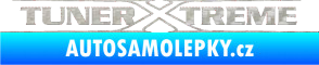Samolepka Tuner extreme obrys 3D karbon stříbrný