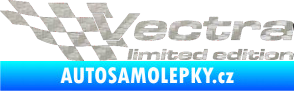 Samolepka Vectra limited edition levá 3D karbon stříbrný
