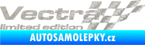 Samolepka Vectra limited edition pravá 3D karbon stříbrný