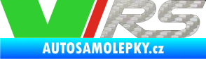 Samolepka VRS barva 3D karbon stříbrný