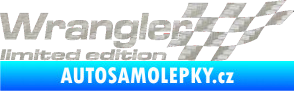 Samolepka Wrangler limited edition pravá 3D karbon stříbrný