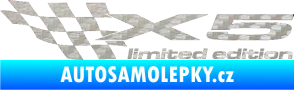 Samolepka X5 limited edition levá 3D karbon stříbrný