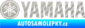 Samolepka Yamaha 001 3D karbon stříbrný