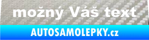 Samolepka Zetor - přední 3D karbon stříbrný