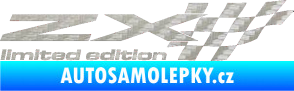 Samolepka ZX limited edition pravá 3D karbon stříbrný