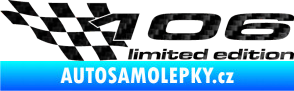 Samolepka 106 limited edition levá 3D karbon černý
