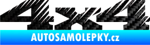 Samolepka 4x4 varianta 012 3D karbon černý