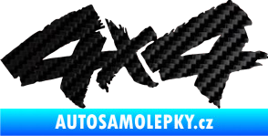 Samolepka 4x4 varianta 015 3D karbon černý