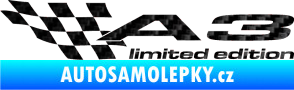 Samolepka A3 limited edition levá 3D karbon černý