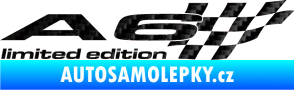 Samolepka A6 limited edition pravá 3D karbon černý