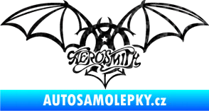 Samolepka Aerosmith 001 3D karbon černý