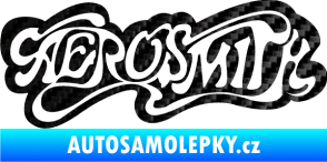 Samolepka Aerosmith 003 3D karbon černý