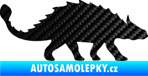 Samolepka Ankylosaurus 001 pravá 3D karbon černý